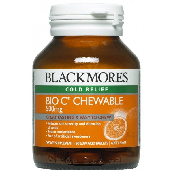 Blackmores Bio C 500mg Chewables 125s