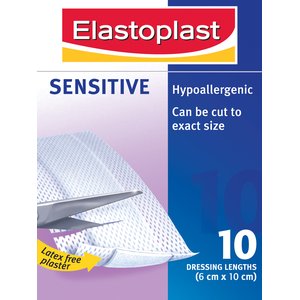Elastoplast Strip Sensitive 6cmx10cm 10Pk
