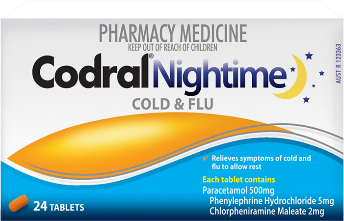 Codral Nightime Tablets 24
