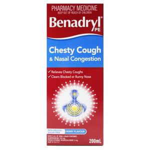 Benadryl Pe Chesty Cough & Nasal Congestion 200ml