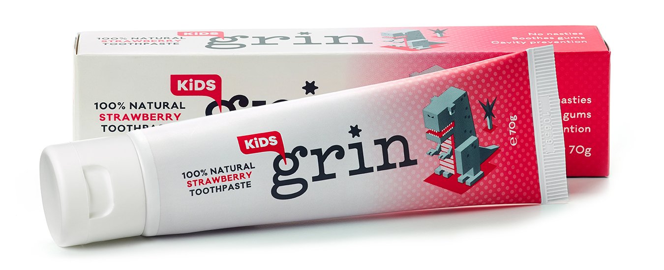 Grin Natural Toothpaste Kids Strawberry 70g