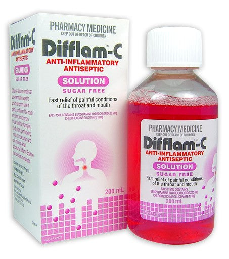 Difflam-C Solution 100ml - NZ Online Chemist