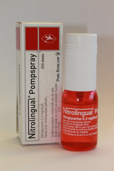 Nitrolingual Spray 0.4mg 250 Dose - NZ Online Chemist