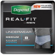 Depend Realfit Men Medium 8Pk