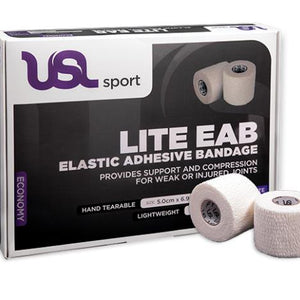 USL Lite Elastic Adhesive Bandage White 7.5cmx6.9m Roll