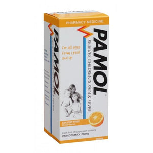Pamol All Ages Orange Colourfree 250mg/5ml 200ml