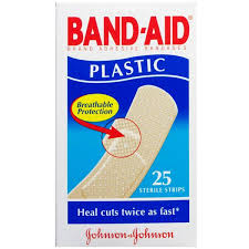 Bandaid Plastic Strips 25Pk