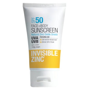Invisible Zinc Face & Body 2Hr Water Resistant Spf50 150g