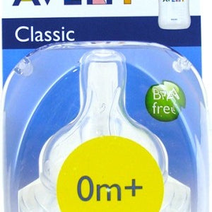 Avent Silicone Newborn Teat 2Pk