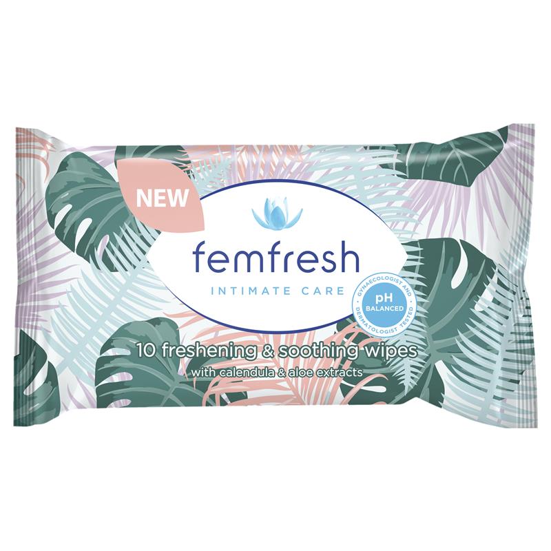 Femfresh Pocket Wipes 10Pk