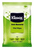 Klennex Anti-Bacterial Wipes 15Pk