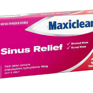 Maxiclear Sinus Relief 10mg 30s