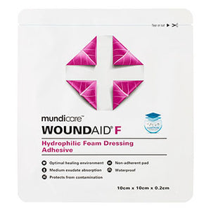 Mundicare Woundaid F 0.2mm Dressing 10X10cm Pk 10