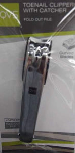 QVS 10-1180 Toe Nail Curved Clippers + Catcher