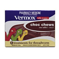 Vermox Chocolate Chewables 6s
