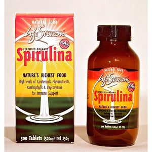 Lifestream Spirulina Certified Organic 500mg 200s
