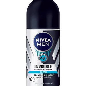 Nivea Deodorant Invisible B&W Roll On Men 50ml