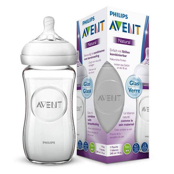 Avent natural bottles hot sale glass