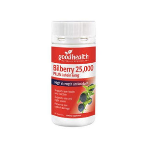Good Health Bilberry 25000mg + Lutein 6mg 60s