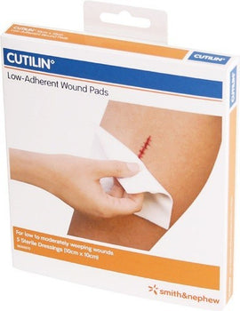 Cutilin Low Adherent Sterile Dressings 10 cm X 10 cm (100)