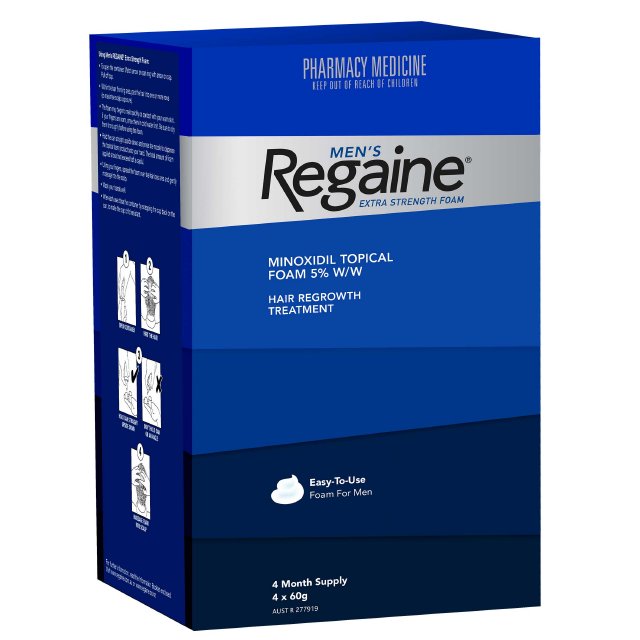 Regaine Extra Strength Men Foam 4X60ml