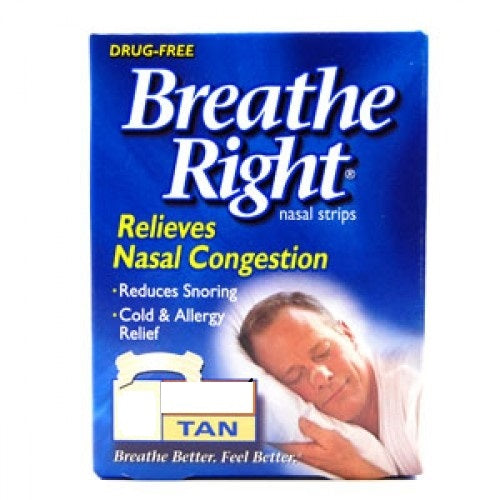 Breath Right Strips Tan Large 30s
