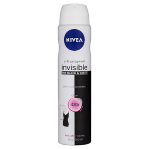 Nivea Deodrant Invisible Black & White Aerosol Women 250ml
