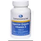 Sanderson Supplement Organic Vitamin E 1000Iu 60s