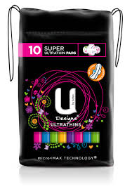 U By Kotex Design Super Ultrathin Wing 10s