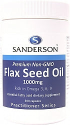 Sanderson Flax Seed Oil 1000mg 300s