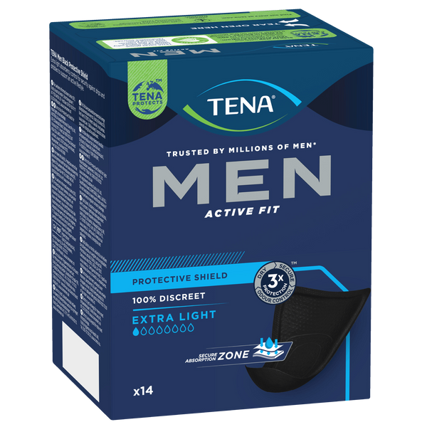 Tena Men Protect. Shield Ex.Lt. 14 urinary incontinence pads for men