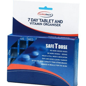 Surgipack Safe-T-Dose Tablet Organiser