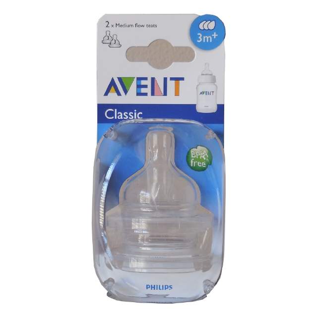 Avent Silicone Medium Flow Teat 2Pk NZ Online Chemist