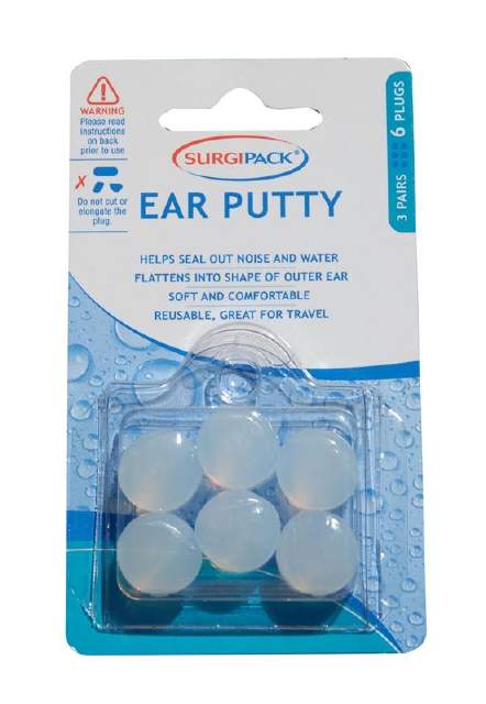 Surgipack Ear Plugs Ear Putty (3 Pairs)