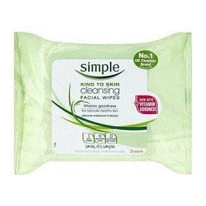 Simple Cleansing Facial Wipes 25s