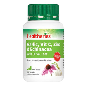 Healtheries Garlic Zinc Vitamin C Echanecia 60s