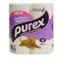 Purex White 2 Ply Toilet Paper 4Pk NZ Online Chemist