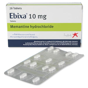 Ebixa Memantine Hcl 10mg Tablets 56 (Prescription Only - Do Not Buy Unless You Have A Script)