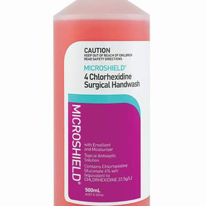 Chlorhexidine 4% Surgical Handwash 500ml Microshield