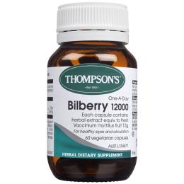 Thompsons Bilberry 12000 One A Day 60s