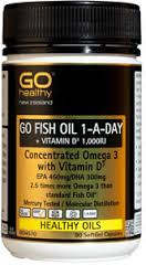 Go Healthy Fish Oil 1 A Day + Vitamin D 1000Iu 90s