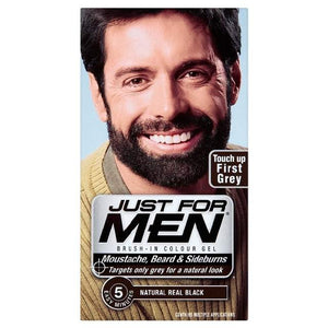 Men Beard Real Black