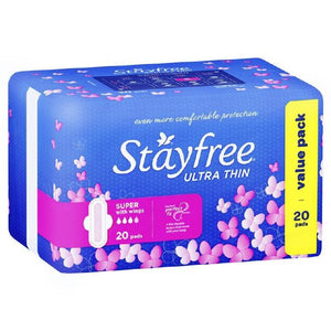 Stayfree Ultrathin Wings Super 20s