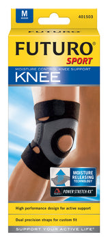 Futuro Moisture Control Knee Support Black Medium