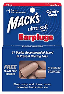 Macks Noise Block Ultra Soft Foam Earplugs 10 Pairs