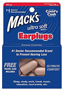 Macks Noise Block Ultra Soft Foam Earplugs 10 Pairs