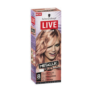 Schwarzkopf Live Ultra Brights Metal Rose Gold