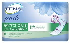 Tena Pad Extra Plus Instadry 8s