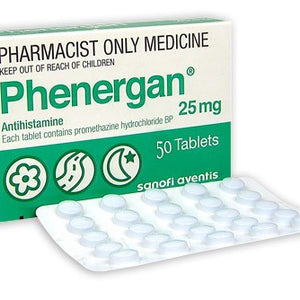 Phenergan Tablets 25mg 50s (Max 1 Per Sale)