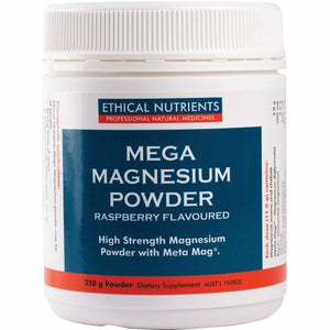 Ethical Nutrients Mega Magnesium Pwdr Rasberry 200g